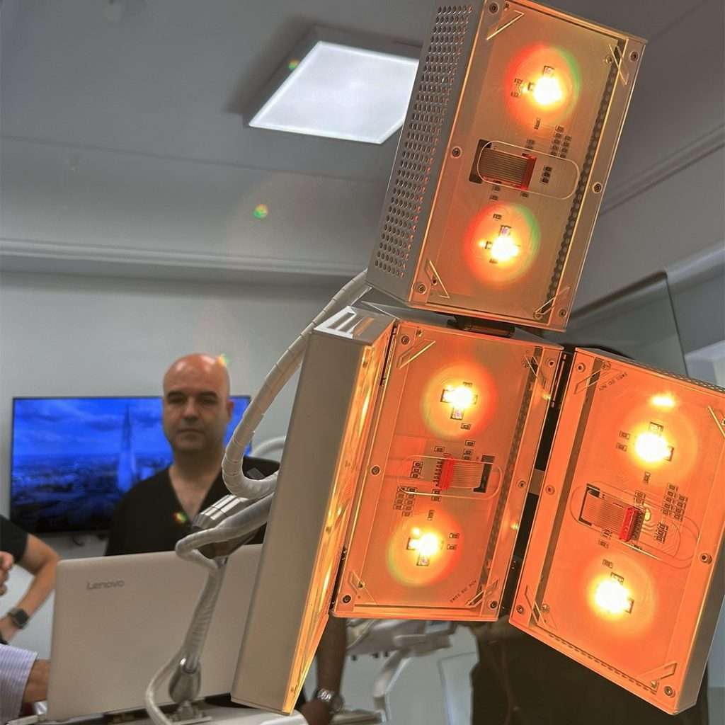 Clínica maxilofacial con ATP 38 España, innovación médica, fotobiomodulación led en Madrid, longitudes de onda para cada patología médica